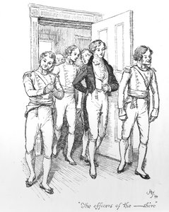 Les officiers du -shire, illustration de 